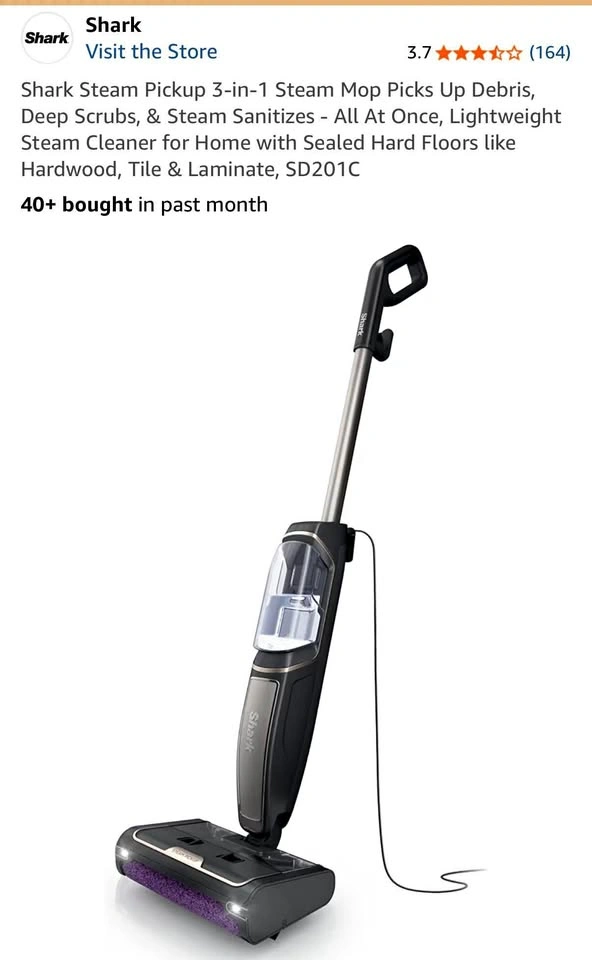 Shark Steam Pickup 3-in-1 Steam Mop & Vacuum - New