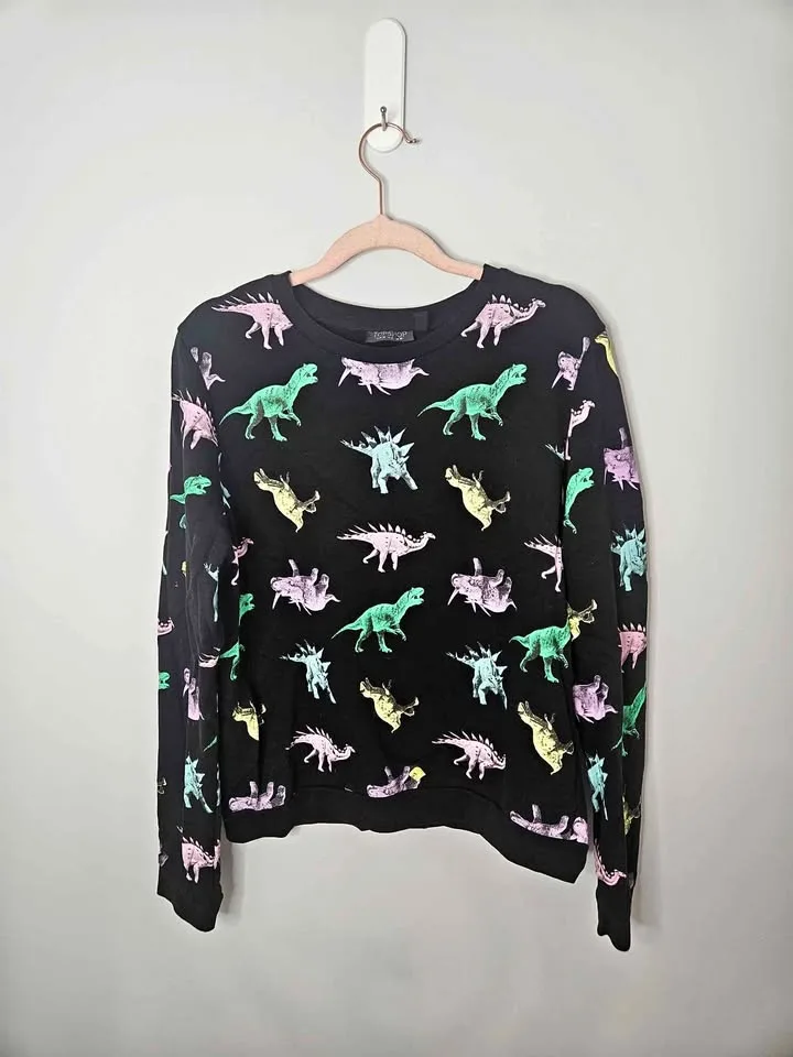Top Shop dinosaur print crewneck thumbnail