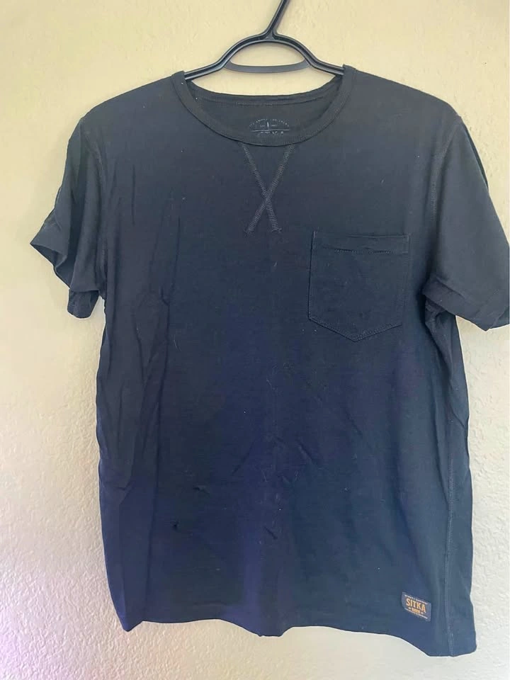 Black Sitka Brand Merino Wool Shirt