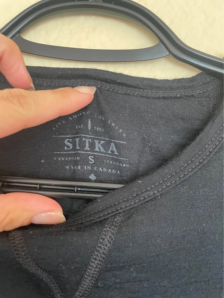 Black Sitka Brand Merino Wool Shirt - photo 5