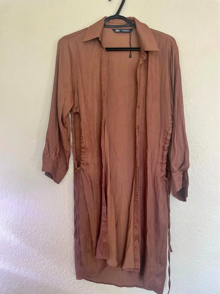 Zara Cut Out Button Up Dress