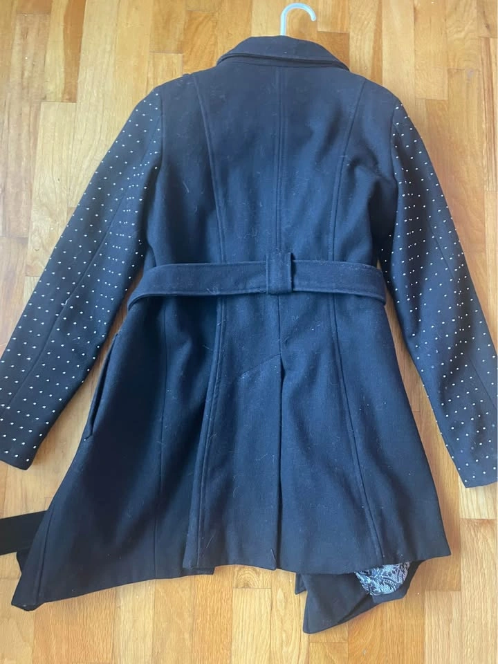 Black Guess Wool Blend Coat - photo 5
