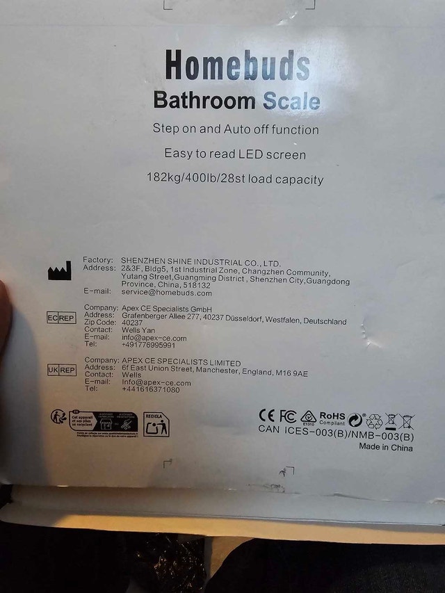 Homebuds Digital Body Weight Scale