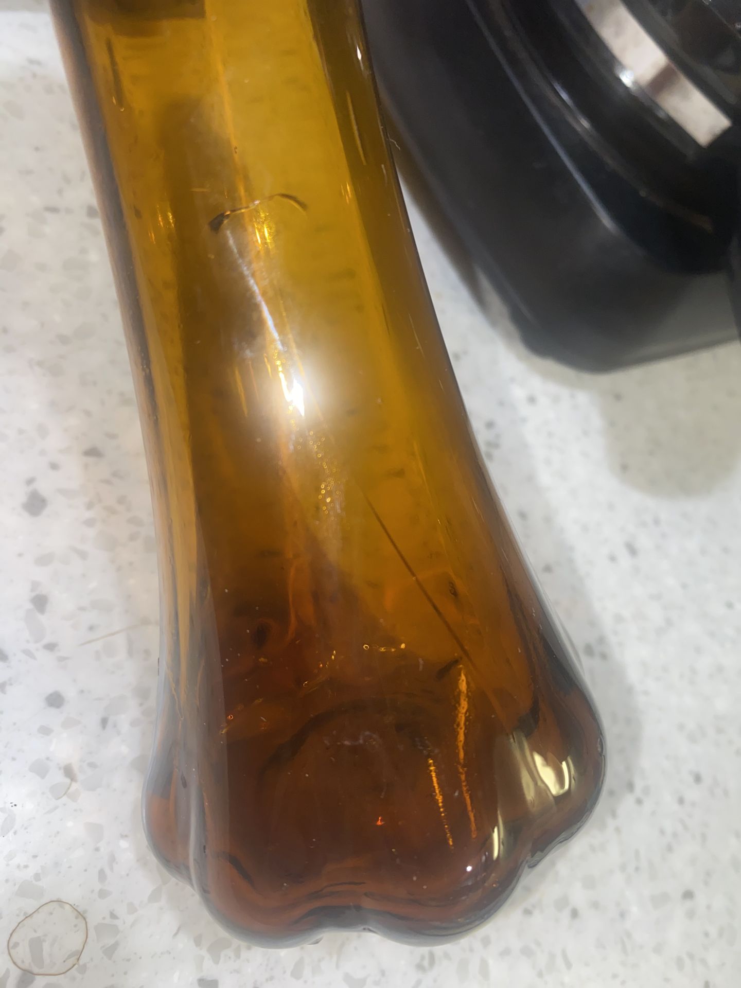 Set of 2 Vintage Amber Swung Vases - photo 3