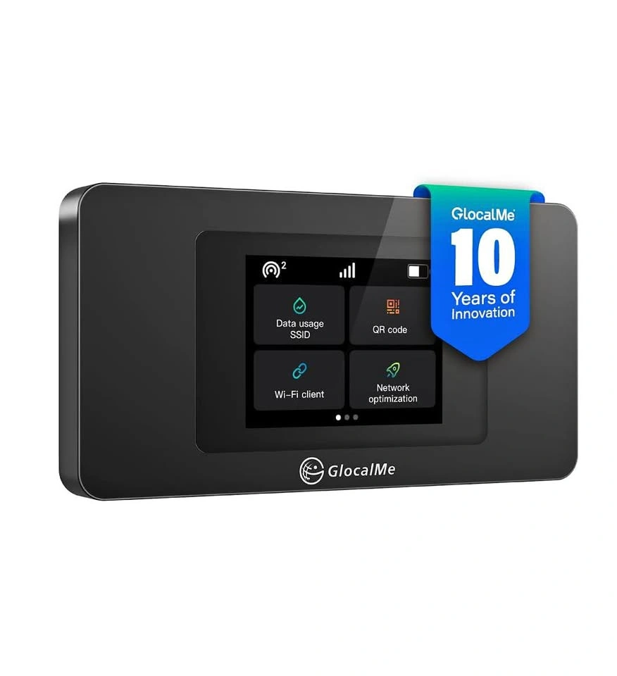 SEALED GlocalMe DuoTurbo WiFi Hotspot - SIM-Free, 1GB Data