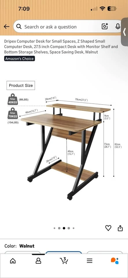 Compact Z Shaped Desk - photo 3