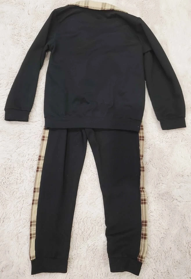Kids 2-piece black plaid outfit size 120 - photo 2