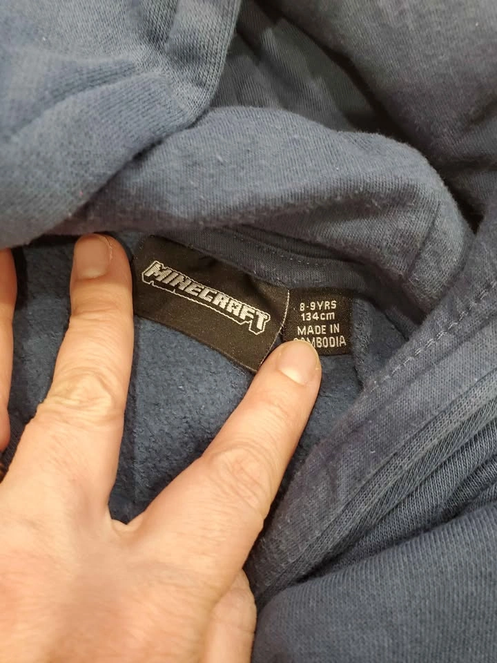 Minecraft Boys Hoodie Size 8-9 Years - photo 2