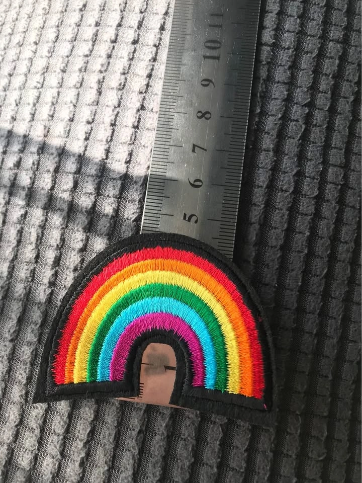 RAINBOW 🌈 IRON ON OR SEW ON PATCH 6x4.5 cm - photo 3