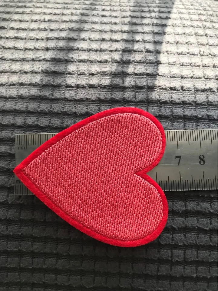 Heart ❤️ Iron On or Sew On Patch 5.75x6.5 cm - photo 3