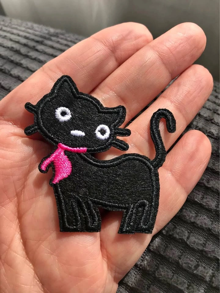 BLACK CAT 🐈‍⬛ IRON ON OR SEW ON PATCH 4.5x4.5 cm