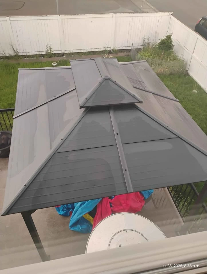 Gajeebo 12-ft x 10-ft Gray Hardtop Roof - photo 4