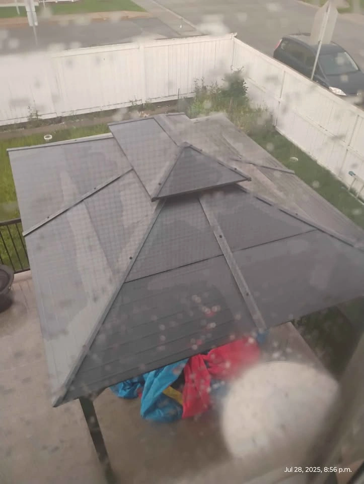 Gajeebo 12-ft x 10-ft Gray Hardtop Roof - photo 5
