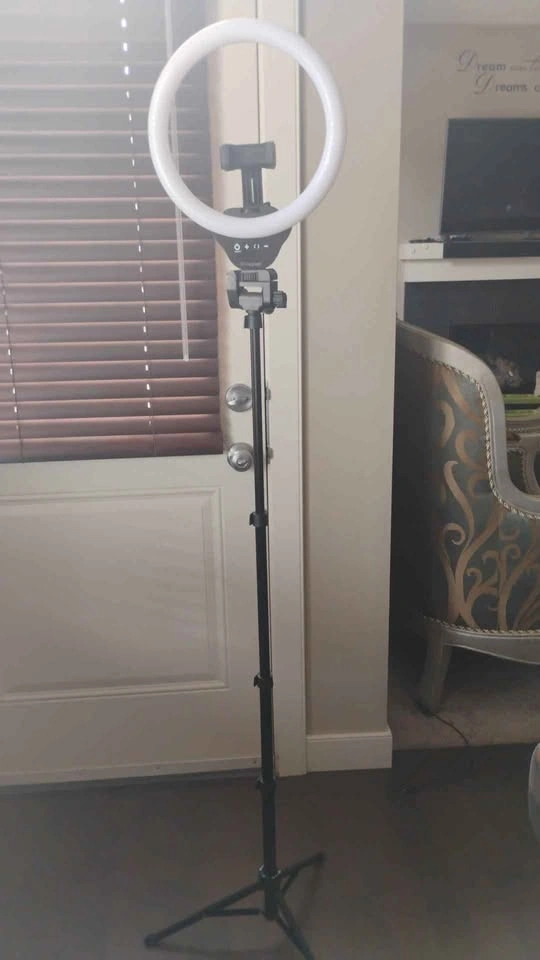 12" Ring Light with 67" Selfie Stick Tripod - photo 2