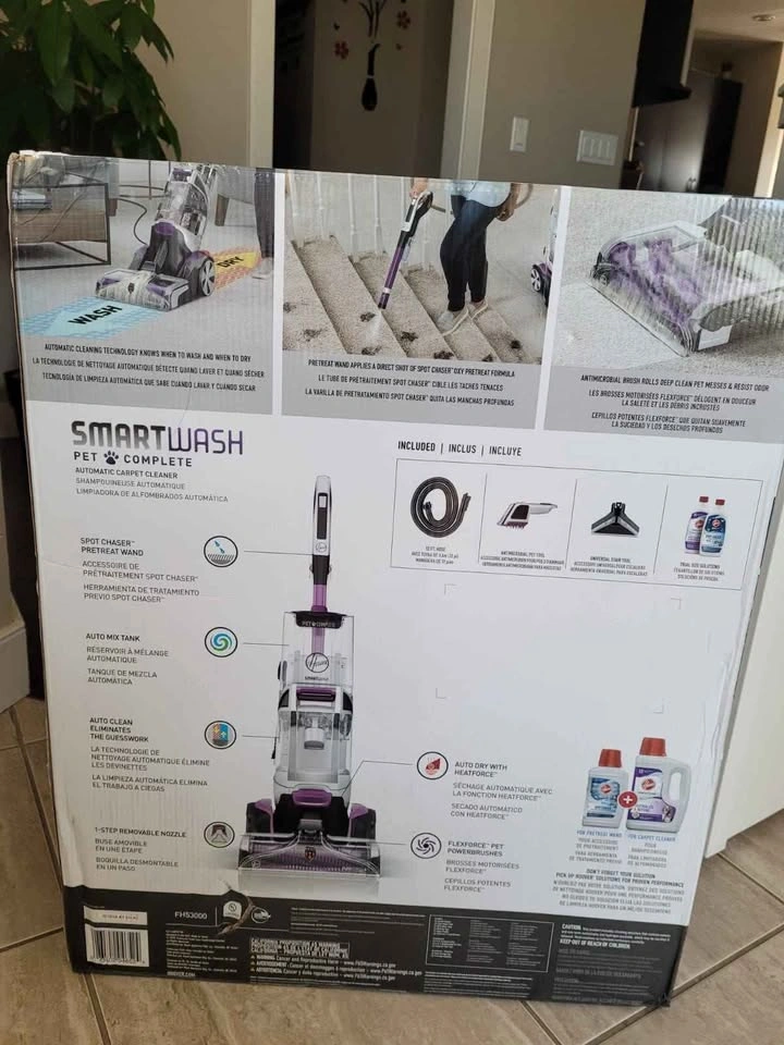 Hoover SmartWash Carpet Cleaner w/ Spot Chaser Wand - photo 3
