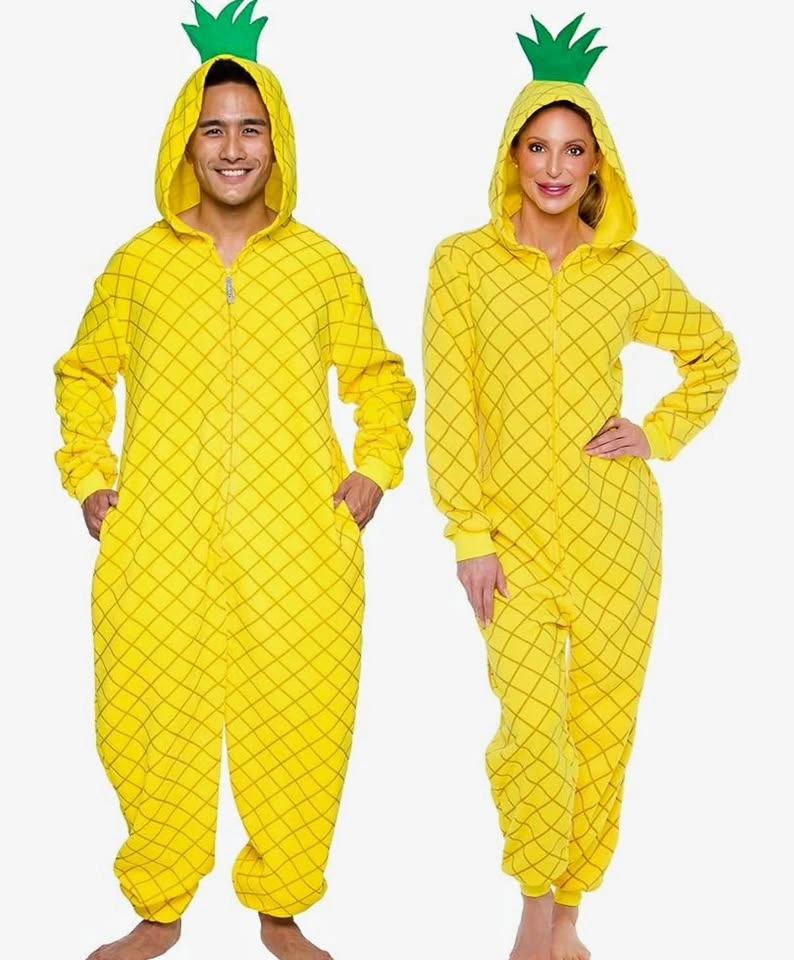 NEW Silver Lilly Funziez Unisex Medium Pineapple Costume Pajamas