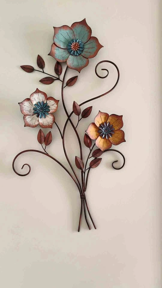 Antique Style Vintage Wall Decorative Metal Flower