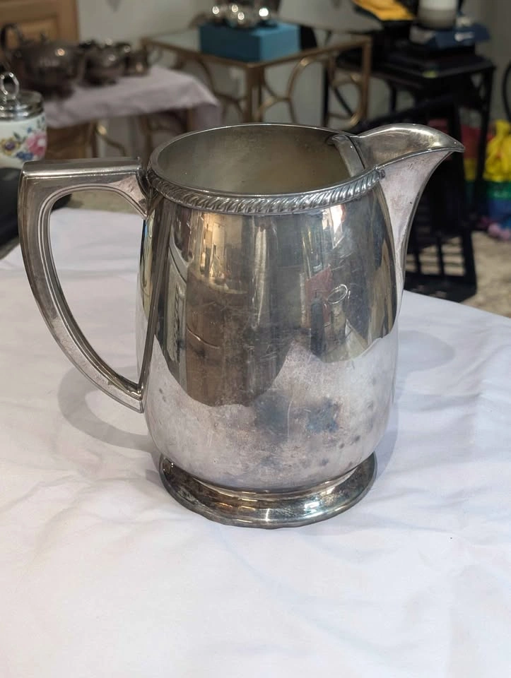 Large Vintage Silverplate Lot – Teapots, Serving Pieces & More - photo 3