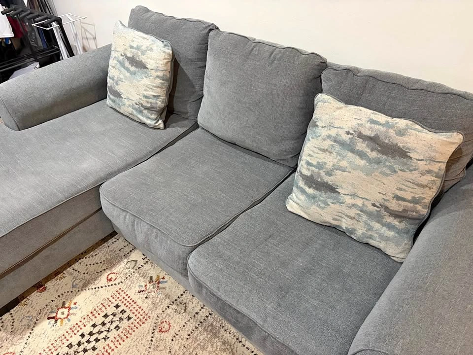 FREE!!! Ashley 2-Piece Sectional with Chaise - Jewel Gray
