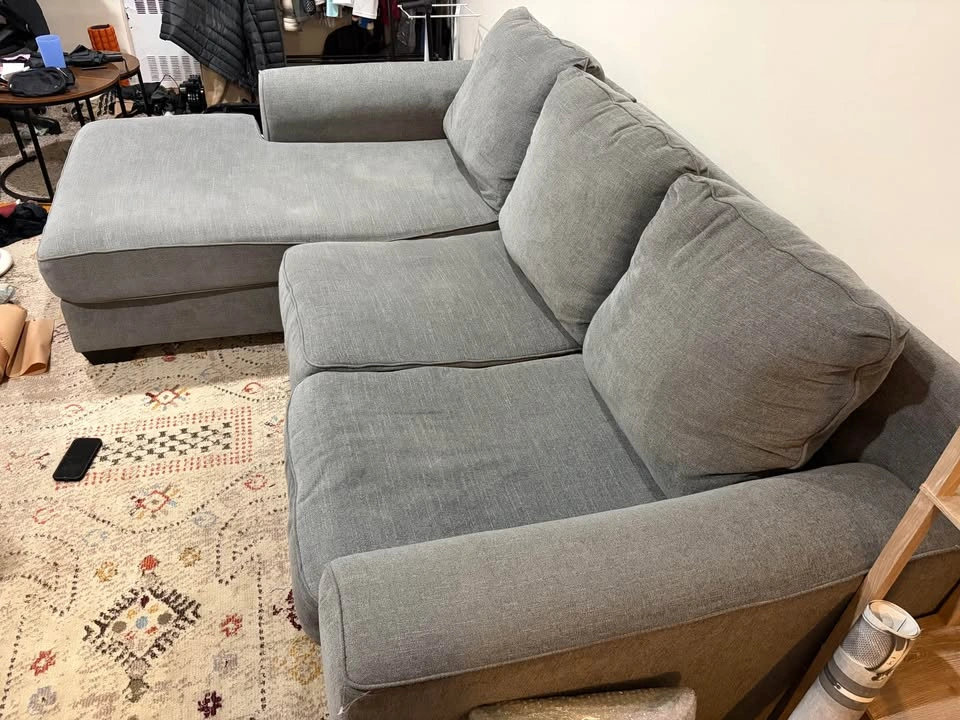FREE!!! Ashley 2-Piece Sectional with Chaise - Jewel Gray - photo 3