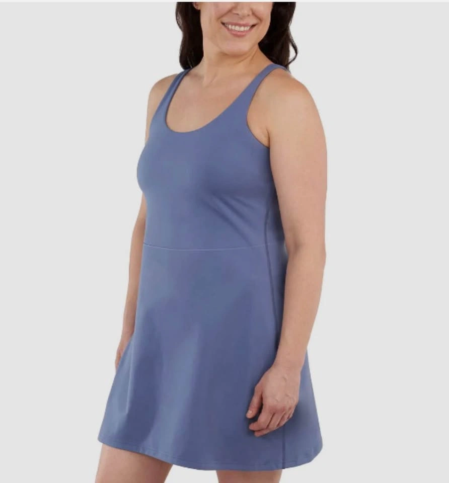 Women's Elle Sport Active Tank Dress Periwinkle / Blue Size Larg - photo 5
