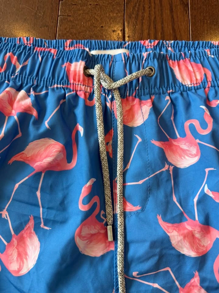 Men's Size Medium Vintage Flamingo Swim Trunks $10 - photo 3