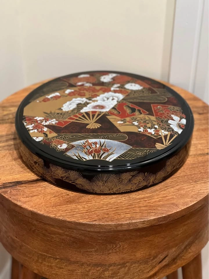 Vintage Japanese Lacquerware Divided Serving Dish - photo 3