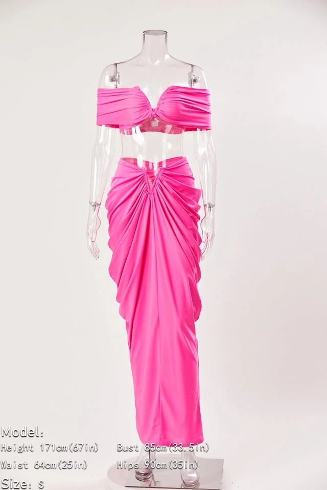 Hot barbie pink matching set/vacation, party, birthday outfit