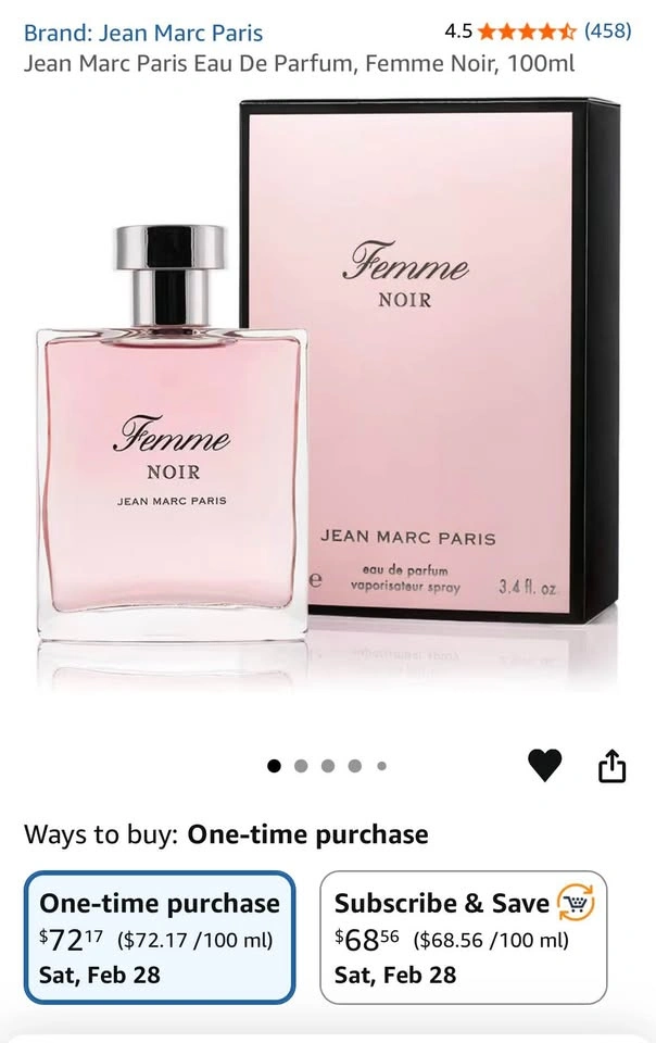Jean Marc Paris Eau De Parfum, "Femme Noir" - photo 2