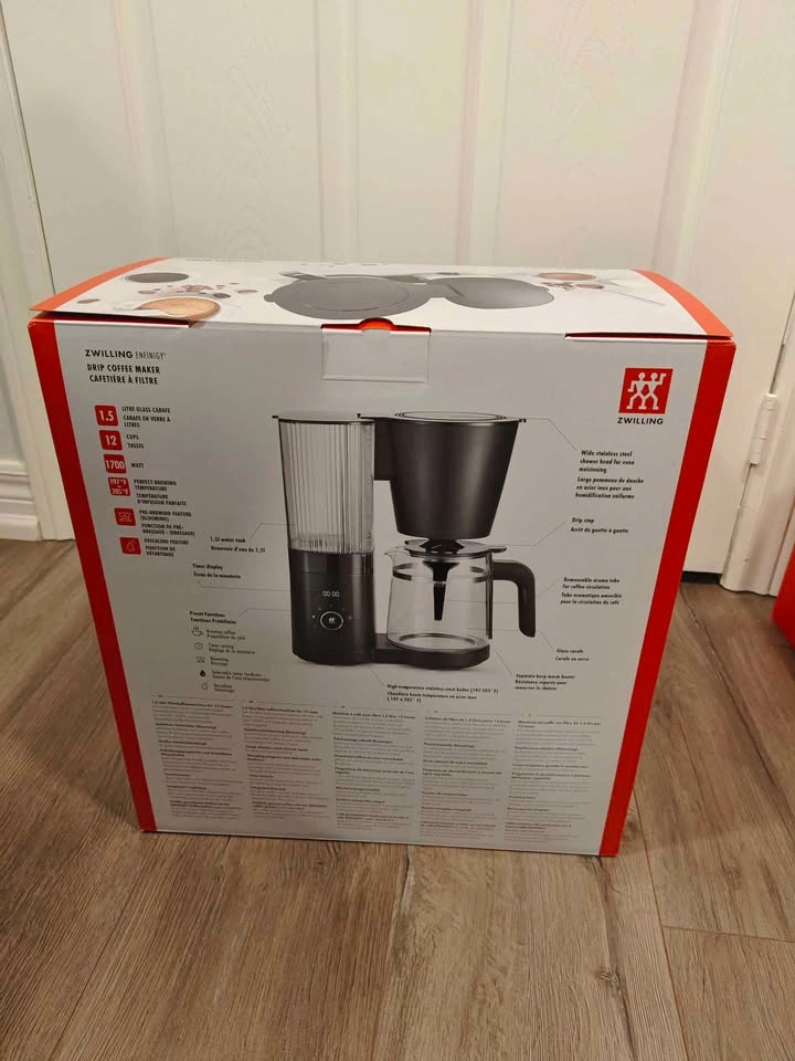 Zwilling Enfinigy 12-Cup Drip Coffee Maker - Brand New - photo 2