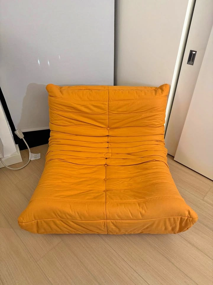 LIKE NEW Orange/Saffron Togo Replica Fireside Chair