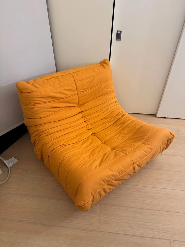 LIKE NEW Orange/Saffron Togo Replica Fireside Chair - photo 3