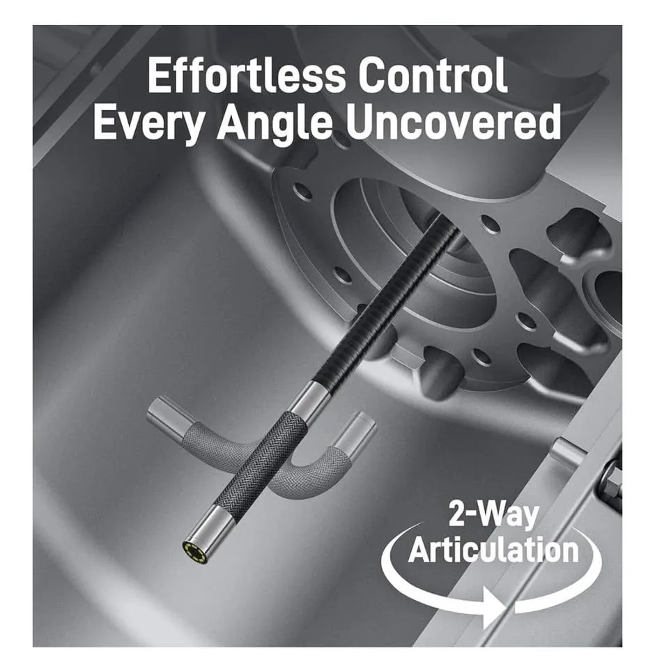 NEW 2-Way Articulating Borescope w/ Light image indicator(4)