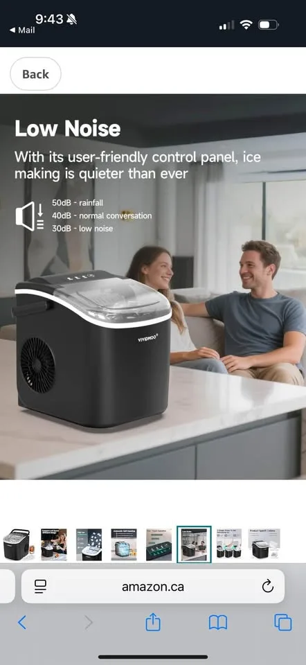 BRAND NEW- Countertop Ice Maker with Handle,26lbs/24H image indicator(7)