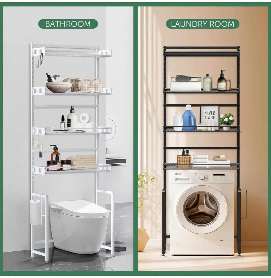 Brand new- Black Toilet Storage Shelf image indicator(6)