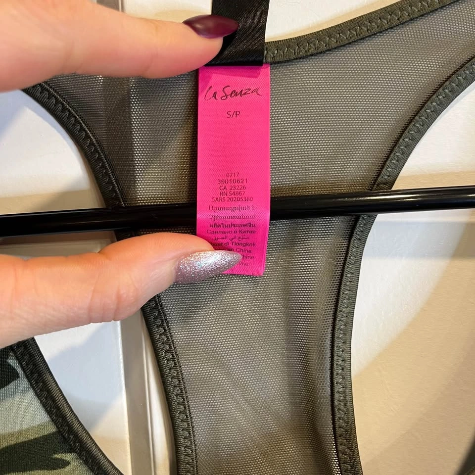 La Senza Camo Green Sports Bra - Size S - photo 4