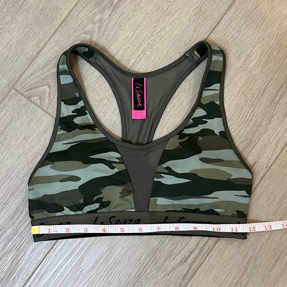 La Senza Camo Green Sports Bra - Size S - photo 5