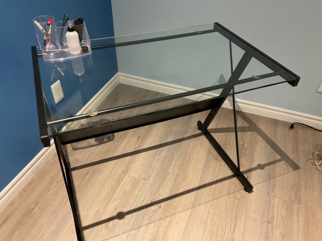 Glass Top Office Table