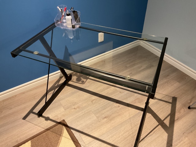 Glass Top Office Table - photo 3