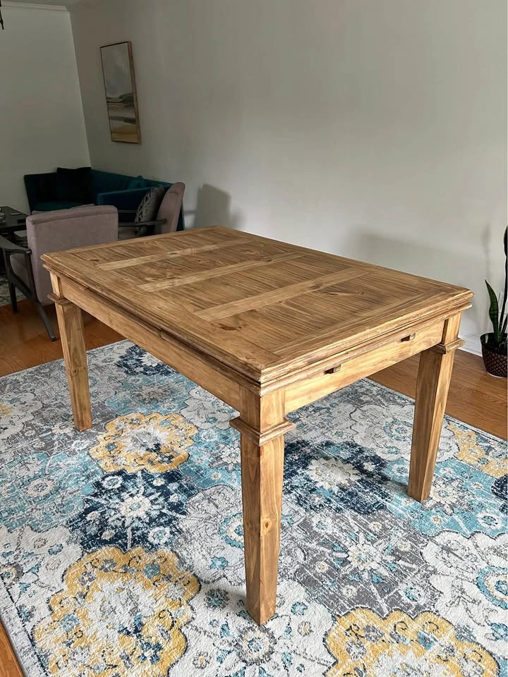 BRICK Extendable Dining Table – Seats 8-10 – Like New!
