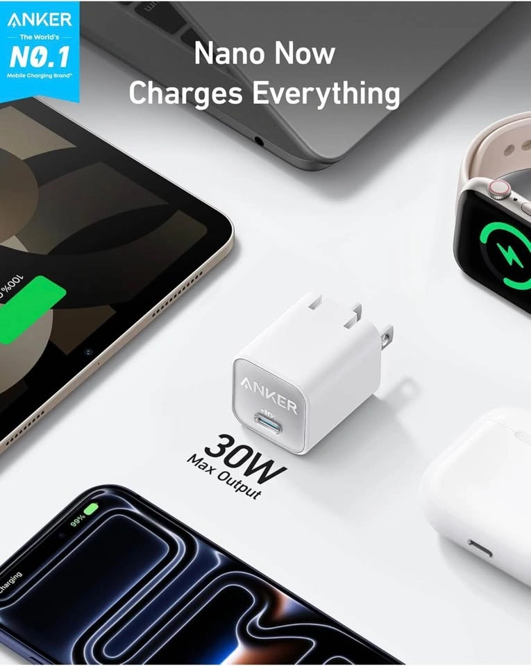 Anker Nano 30W USB-C Charger – PIQ 3.0, Foldable Fast Charging - photo 5