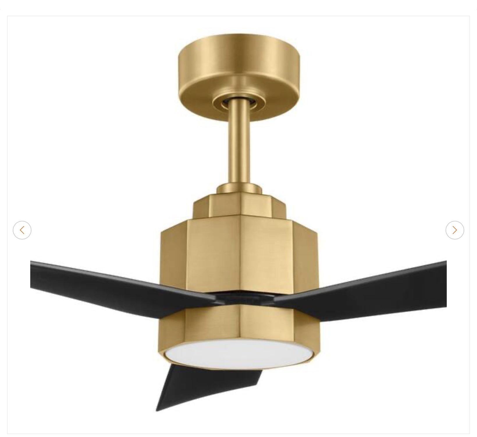 Hampton Bay Everlea 52" Ceiling Fan - Brushed Gold - photo 4