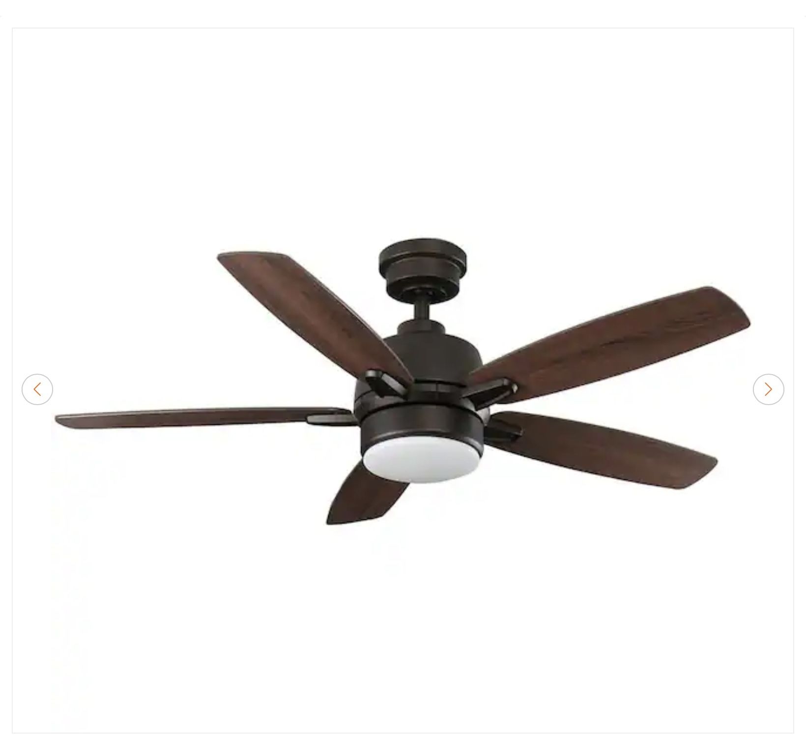 Home Decorators Collection Fawndale 46" LED Bronze Ceiling Fan