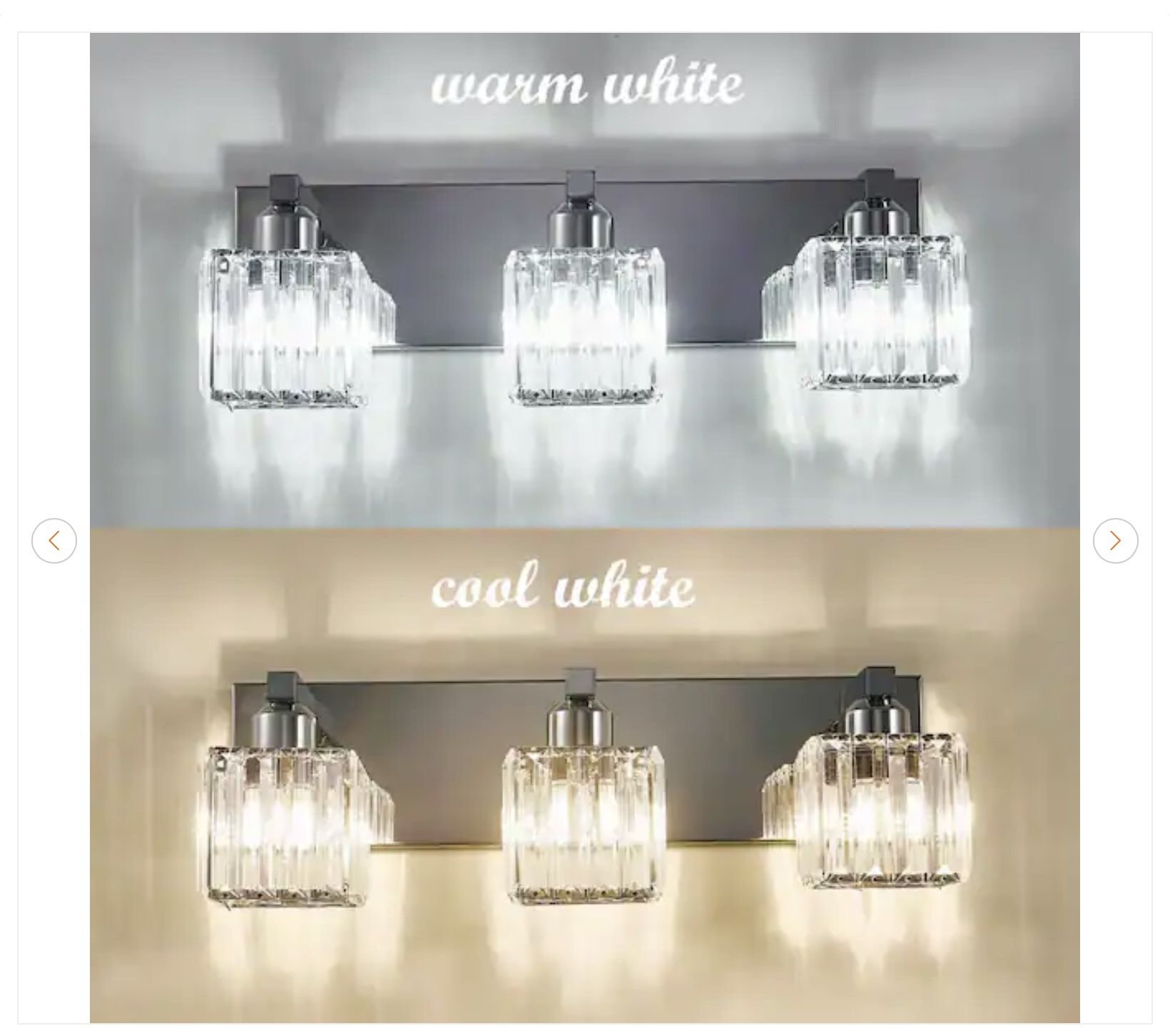 Orillia 19.7 in. 3-Light Chrome Bathroom Vanity Light - photo 2