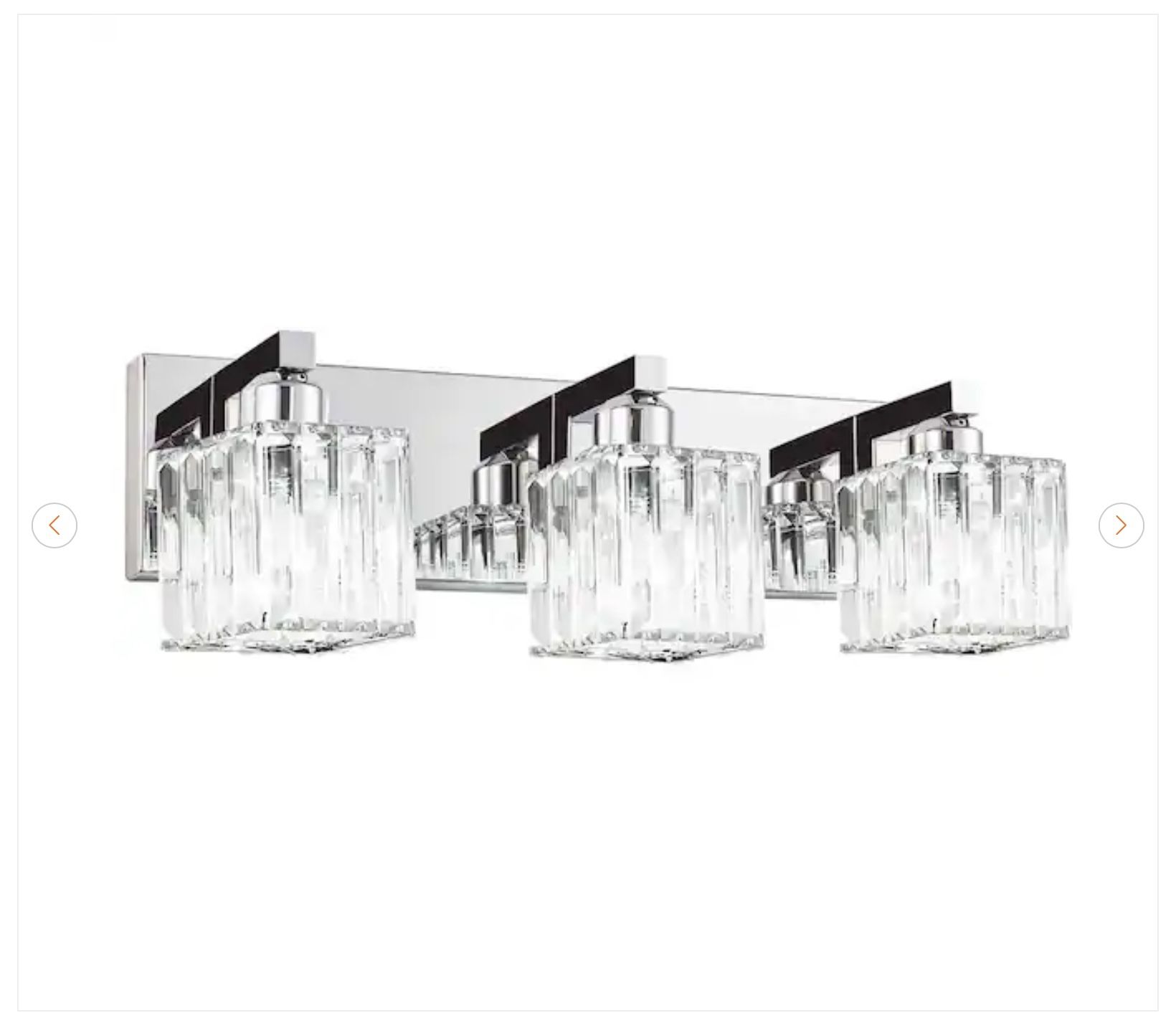 Orillia 19.7 in. 3-Light Chrome Bathroom Vanity Light - photo 5