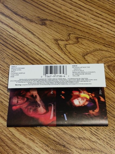 Pantera - Vulgar Display of Power Cassette (1992) - photo 4