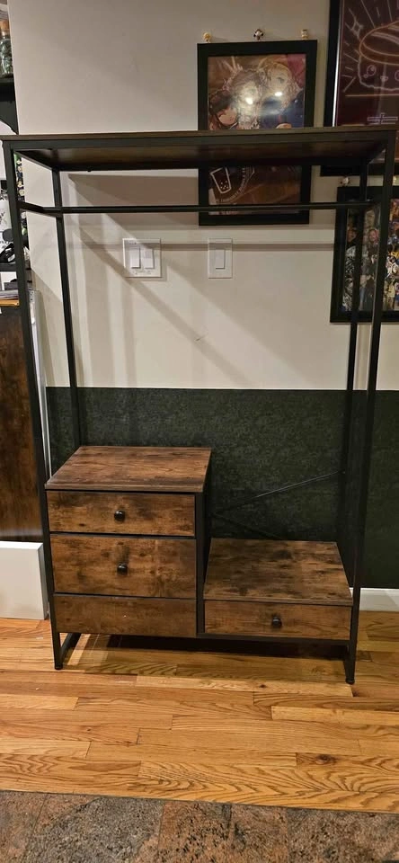 Brown Heavy Duty Garment Rack
