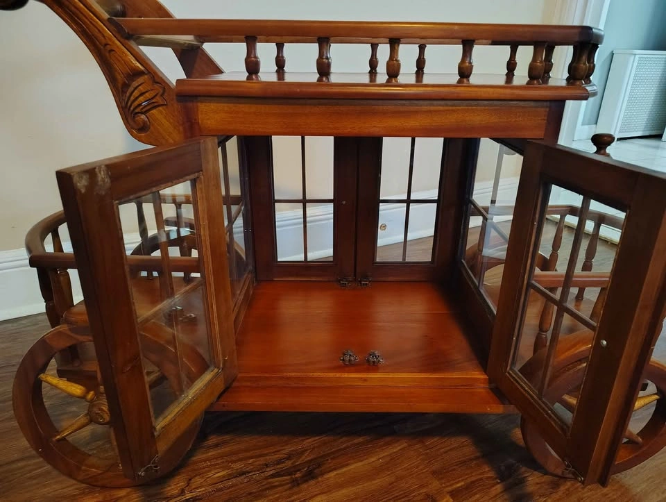 1970s Vintage Stagecoach Bar Cart - photo 2