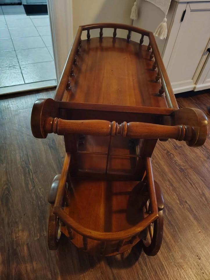 1970s Vintage Stagecoach Bar Cart - photo 3