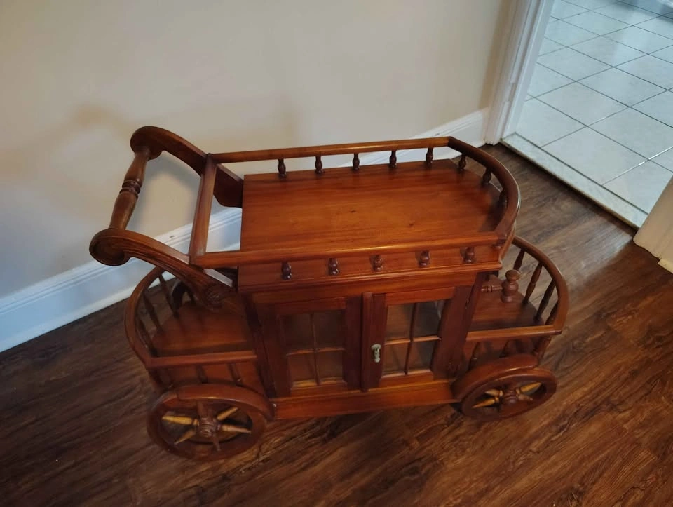 1970s Vintage Stagecoach Bar Cart - photo 5